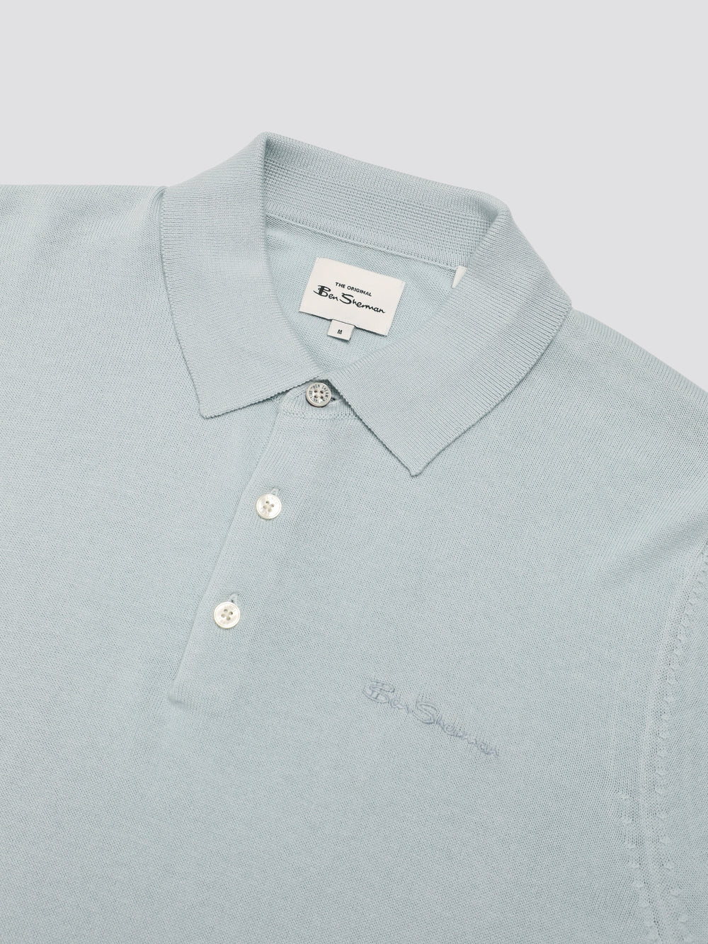 Knitwear Ben Sherman Signature Short Sleeve Polo Bleu | PRH-00319549